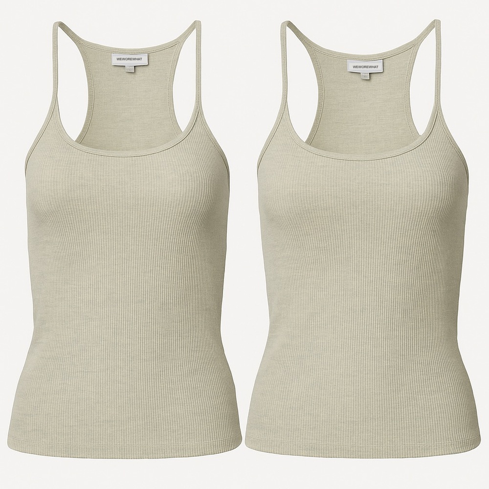 WeWoreWhat Bundle 2 Scooped Ribbed Tank Top